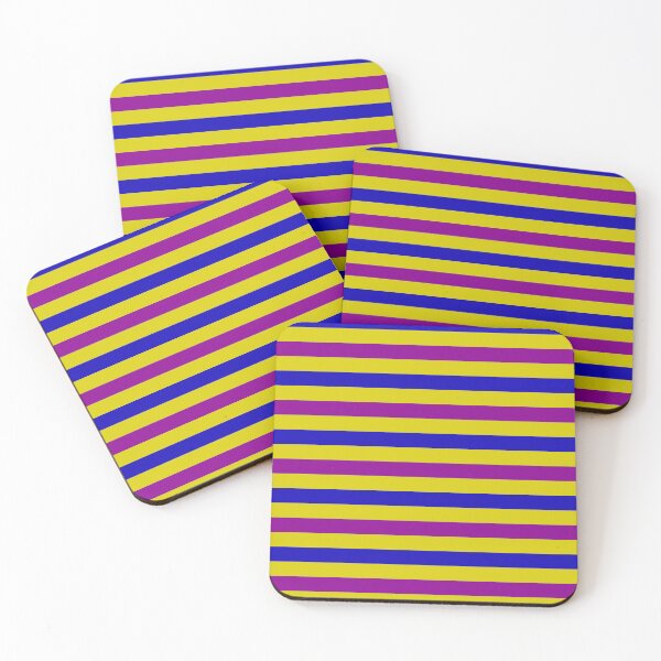 Item preview, Blue And Purple Stripes Design Yellow  designed and sold by PatternTitan.