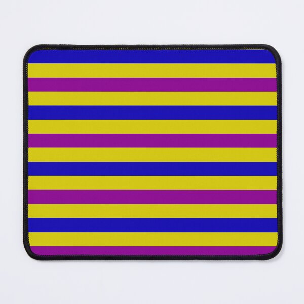 Item preview, Blue And Purple Stripes Design Yellow designed and sold by PatternTitan.