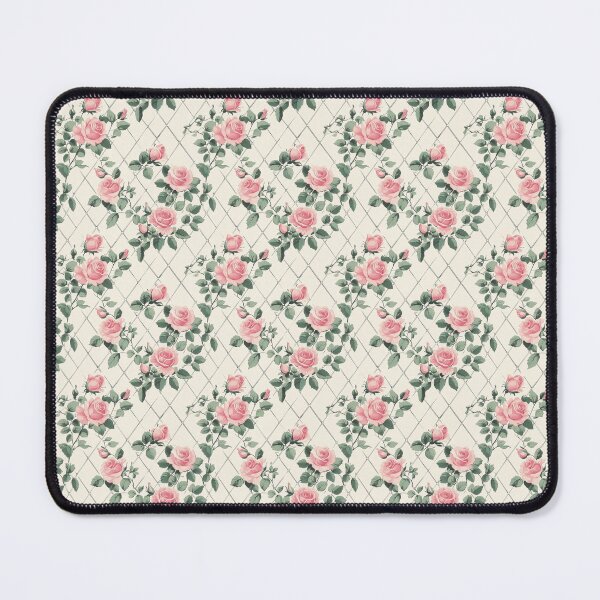 Item preview, Vintage Pink Diamond Floral Pattern  designed and sold by LouieVanille.
