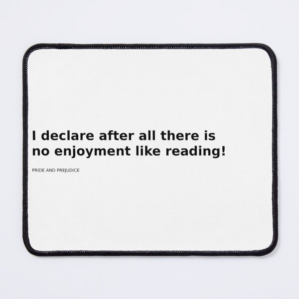 Item preview, ? "I declare after all there is no enjoyment like reading!..." — Jane Austen Wall Art designed and sold by DECORBS.