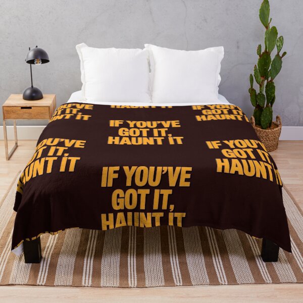 Item preview, If You've Got It Haunt It Funny Halloween Quote Shirt designed and sold by Raw Tigers.