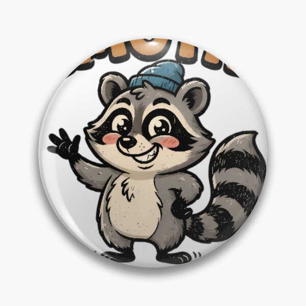 Item preview, Lindo mapache Jimothy, divertido diseño de dibujos animados de animales designed and sold by ucpstudio.