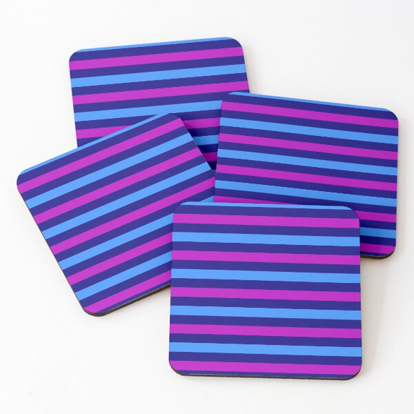 Item preview, Blue And Purple Stripes Design Navy Blue  designed and sold by PatternTitan.