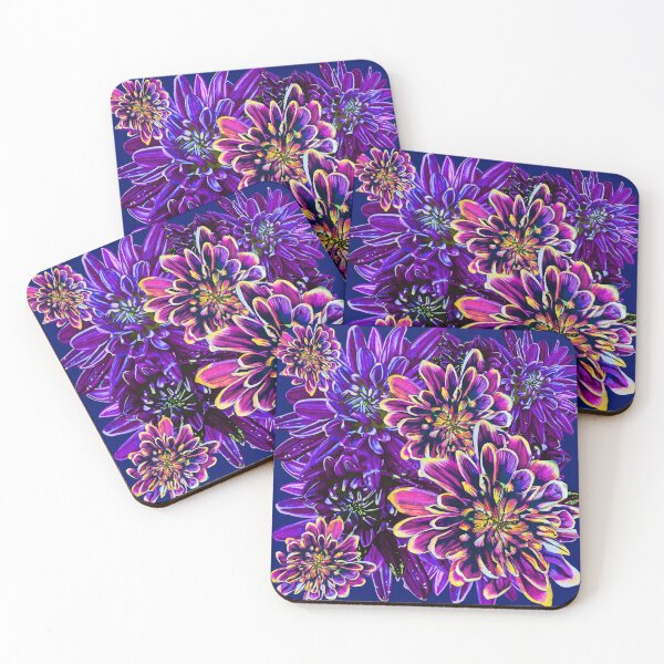 Item preview, Purple Chrysanthemums 7 designed and sold by nastiaart.