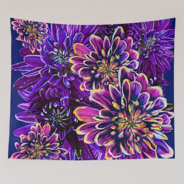 Item preview, Purple Chrysanthemums 7 designed and sold by nastiaart.
