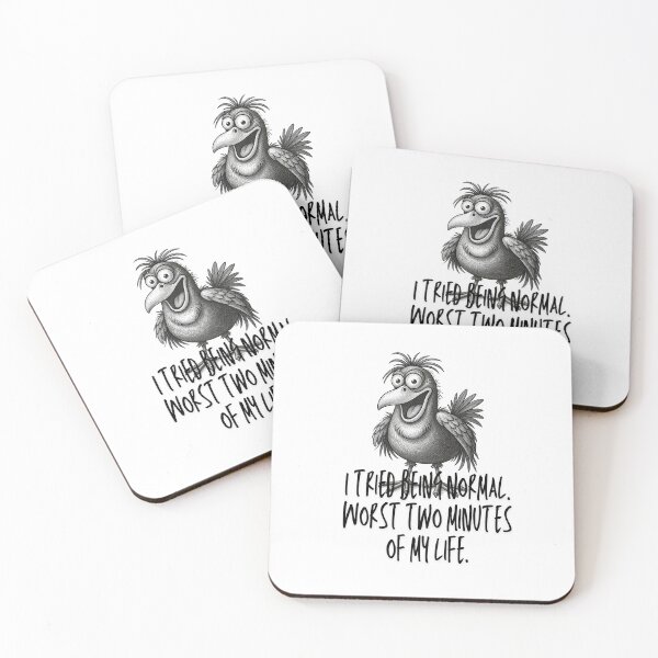 Item preview, I Tried Being Normal Worst Two Minutes Funny Crazy Bird Quote designed and sold by infinitearte.