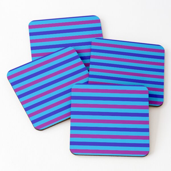 Item preview, Blue And Purple Stripes Design Light Blue  designed and sold by PatternTitan.