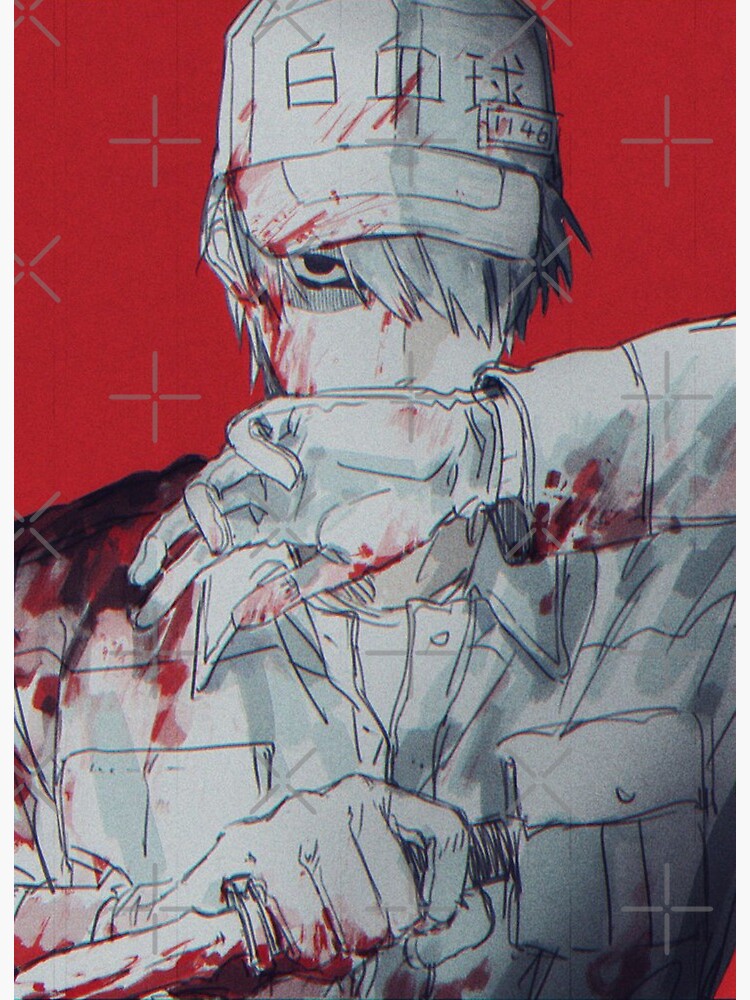 White Blood Cell, Hataraku Saibou (Cells at Work) Art Board Print for  Sale by Jake Hunter