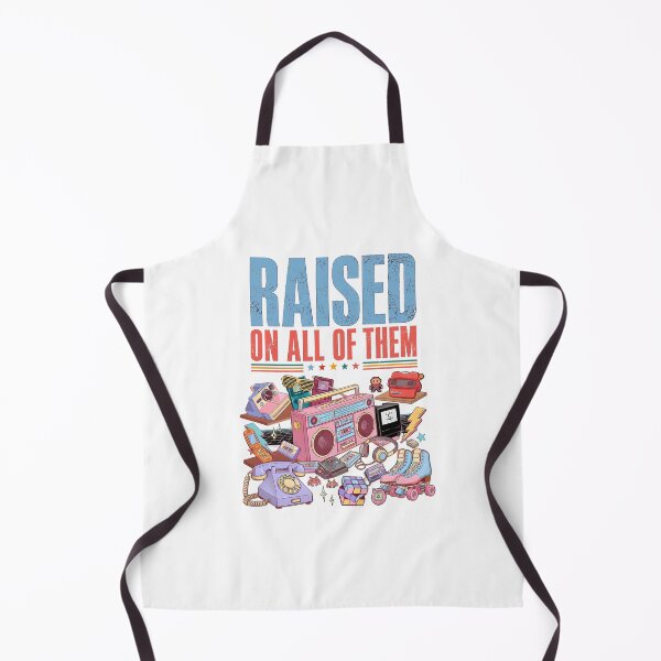 Item preview, Raised On All Of Them Retro 80s 90s Nostalgia Vintage Gadgets Childhood Memories Design designed and sold by Maniutek.