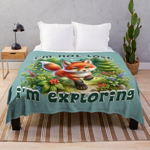 Item preview, I'm Not Lost I'm Exploring Cute Fox Forest Adventure Nature Lover Design designed and sold by Sachie's Studio.