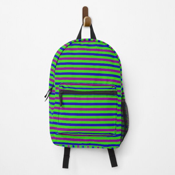 Item preview, Blue And Purple Stripes Design Green designed and sold by PatternTitan.
