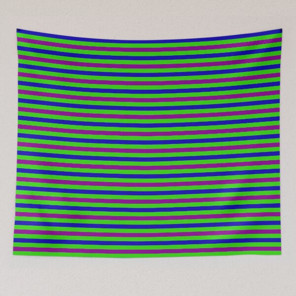Aperçu de l'œuvre Motif à rayures bleues et violettes vertes créée et vendue par PatternTitan.