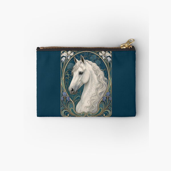 Item preview, Majestic Andalusian Spanish White Horse designed and sold by AntiqueImages.