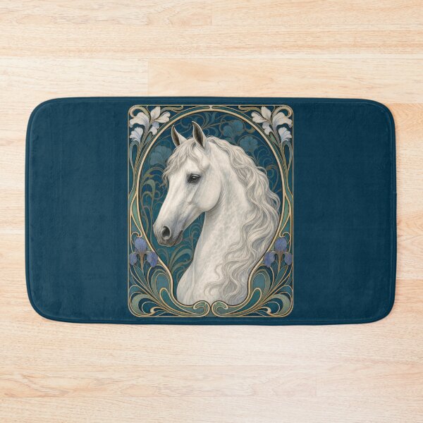 Item preview, Majestic Andalusian Spanish White Horse designed and sold by AntiqueImages.