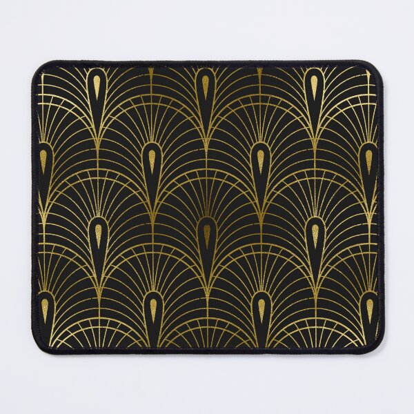 Item preview, Art Deco Golden Hues And Black Sophisticated Pattern designed and sold by DEC02.