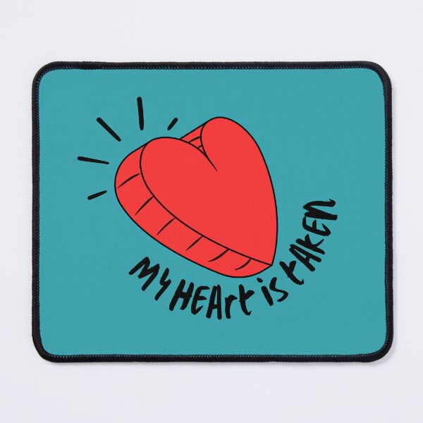 Item preview, My Heart Is Taken – Cute Red Heart Love Illustration designed and sold by infinitearte.