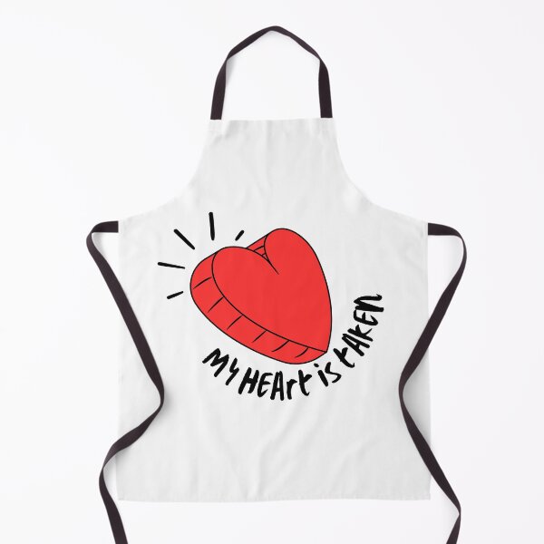 Item preview, My Heart Is Taken – Cute Red Heart Love Illustration designed and sold by infinitearte.