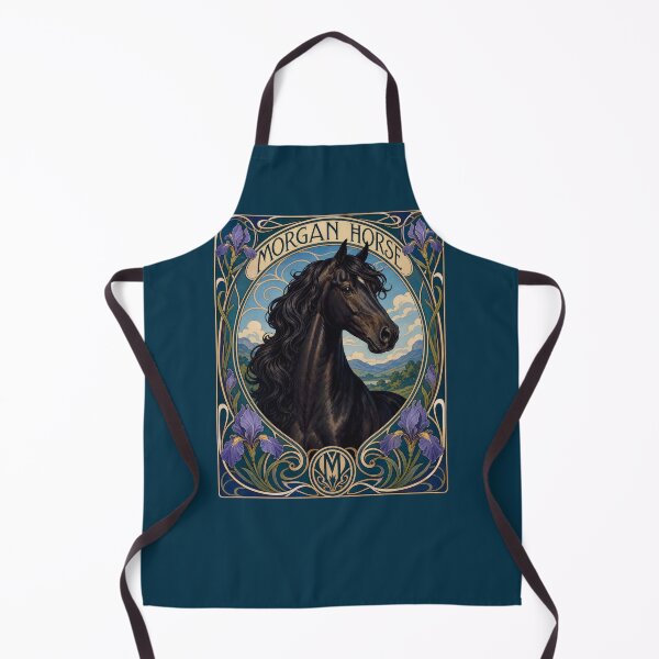 Item preview, Morgan Horse Art Nouveau Equestrian Design designed and sold by AntiqueImages.