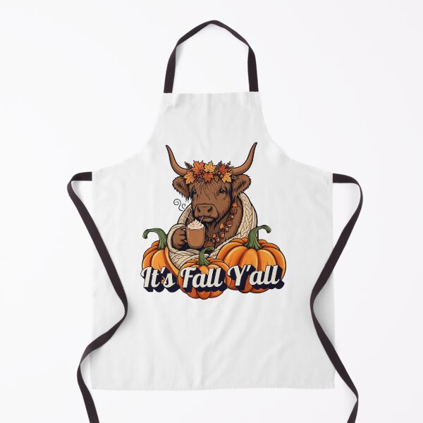 Item preview, It's Fall Y'all Highland Cow - Funny Fall Pumpkin Spice Latte Autumn designed and sold by Neurospicy Trolls.