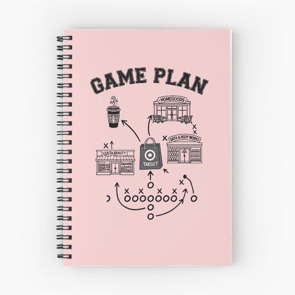 Item preview, Game Plan Shopping Playbook Funny Football Target Run Starbucks Ulta Beauty designed and sold by ICANTWithoutCOFFEE.