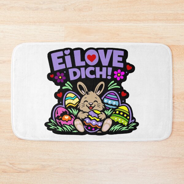 Item preview, I love you – Funny Easter Bunny Cartoon designed and sold by Pommes im Bett.