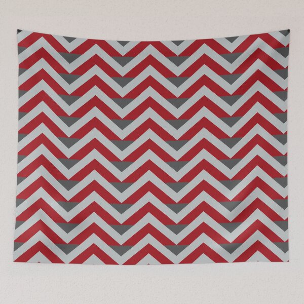 Item preview, Halftime Crimson Chevron Tailgate Dress designed and sold by CollegeTown.