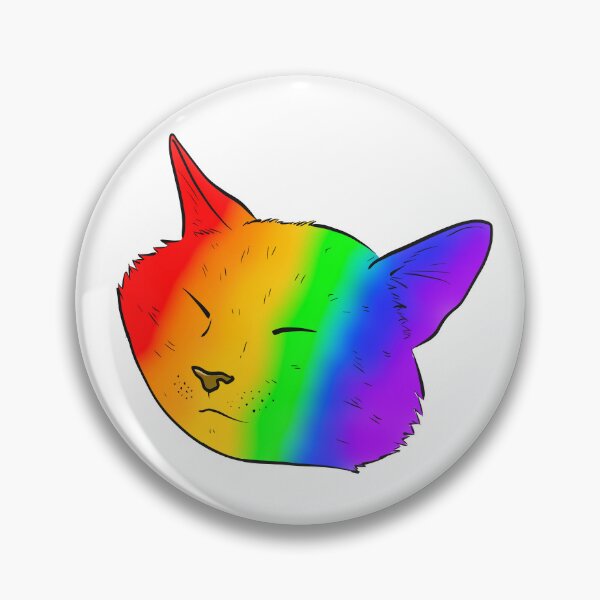 Item preview, Happy Snuggly Rainbow Cat designed and sold by whenkelseydraws.