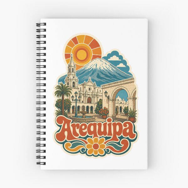 Item preview, Arequipa Peru Travel Souvenir - Retro Illustration designed and sold by VisualArtsOasis.