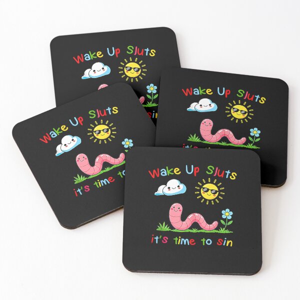 Item preview, Wake Up Sluts It's Time To Sin Cute Chaotic Worm Meme designed and sold by Rahamkshop.