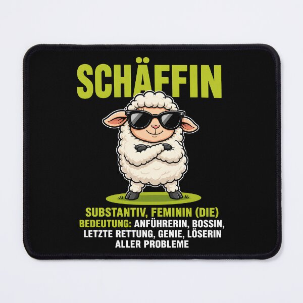 Item preview, Schäffin - Funny sheep design for female bosses designed and sold by Channel1Design.