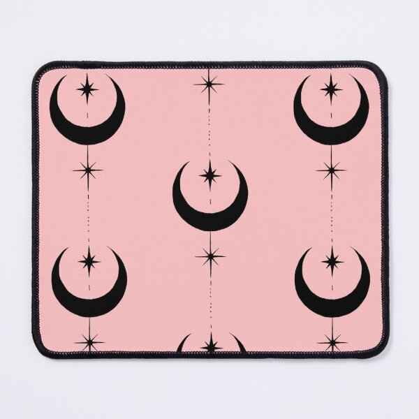 Item preview, Celestial Crescent Moon | Minimalist Gothic Moon & Stars | Witchy Black Line Art designed and sold by Marianarcezar.