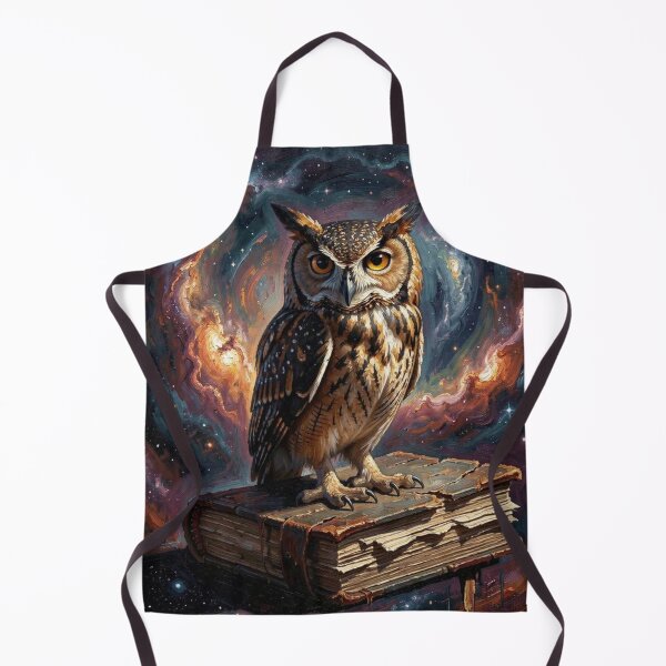 Item preview, Cosmic Owl Fantasy Art Print Galaxy Night Sky Owl Painting designed and sold by Pioneer Spirit Market.