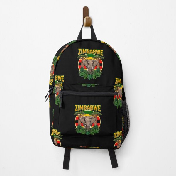 Item preview, Retro Zimbabwe Elephant and Baobab Safari Art designed and sold by DanniJordan.