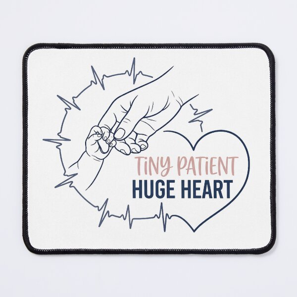 Item preview, Tiny Patient Huge Heart Cute Pediatric & NICU Nurse Gift designed and sold by Nurse Craft Studio.