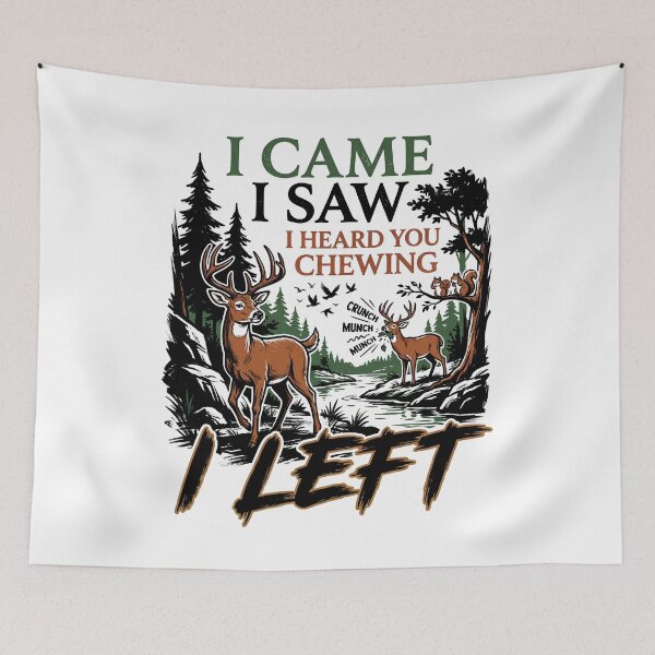 Item preview, I Came I Saw I Heard You Chewing I Left Funny Introvert Humor designed and sold by get55shirt.
