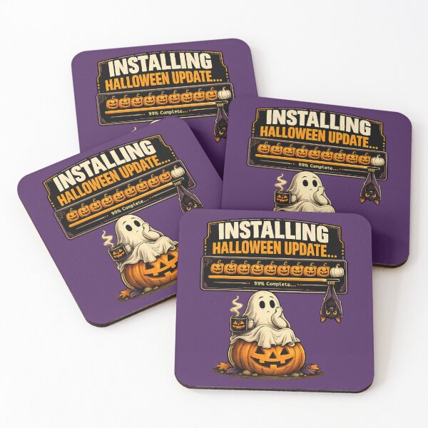 Item preview, Installing Halloween Update... 99% Complete Funny Halloween Ghost Design designed and sold by PXEpic.