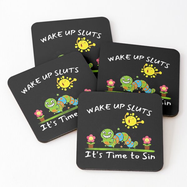 Item preview, Wake Up Sluts It's Time To Sin Cute Chaotic Worm Meme designed and sold by Rahamkshop.
