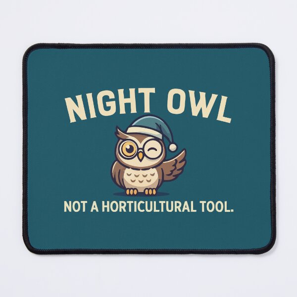 Item preview, Night Owl Not A Horticultural Tool Funny Literal Joke Cute Bird Sleeping Hat designed and sold by Amir Faysal.