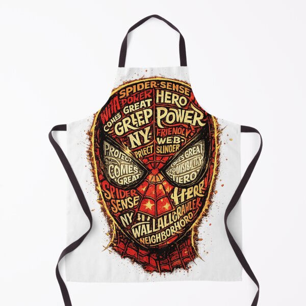 Item preview, Spider-Inspired Typographic Mask | Comic Book Superhero Typography Art | Graphic T-Shirt & Sticker Design designed and sold by designbyuzi.