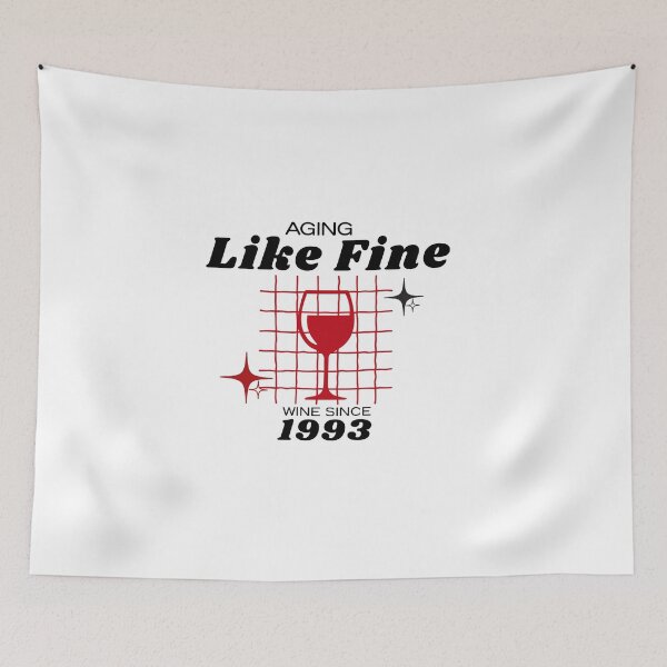 Item preview, Aging Like Fine Wine Since 1993 | Funny 1993 Birthday Wine Lover Shirt designed and sold by luckyhue.