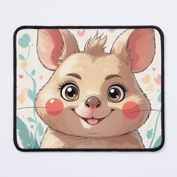 Item preview, Cute Manga Chibi Quokka with Rosy Cheeks designed and sold by Uniquely Yours.