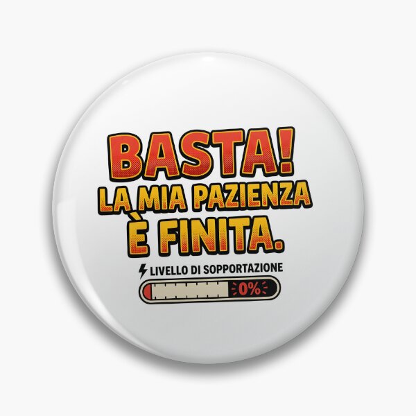 Artikelvorschau, BASTA LA MIA PAZIENZA è FINITA FARBIGES SCHREIBEN GENUG Meine Geduld hat ein Ende entworfen und verkauft von infinitearte.