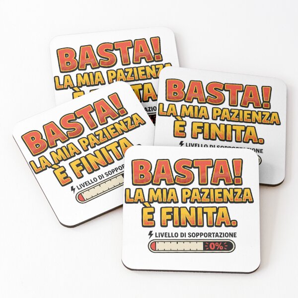 Item preview, BASTA LA MIA PAZIENZA è FINITA COLORED WRITING ENOUGH MY PATIENCE IS OVER designed and sold by infinitearte.