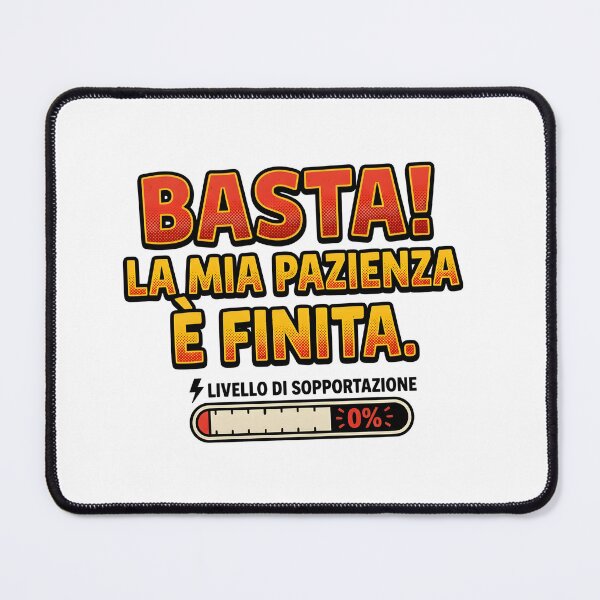 Item preview, BASTA LA MIA PAZIENZA è FINITA COLORED WRITING ENOUGH MY PATIENCE IS OVER designed and sold by infinitearte.