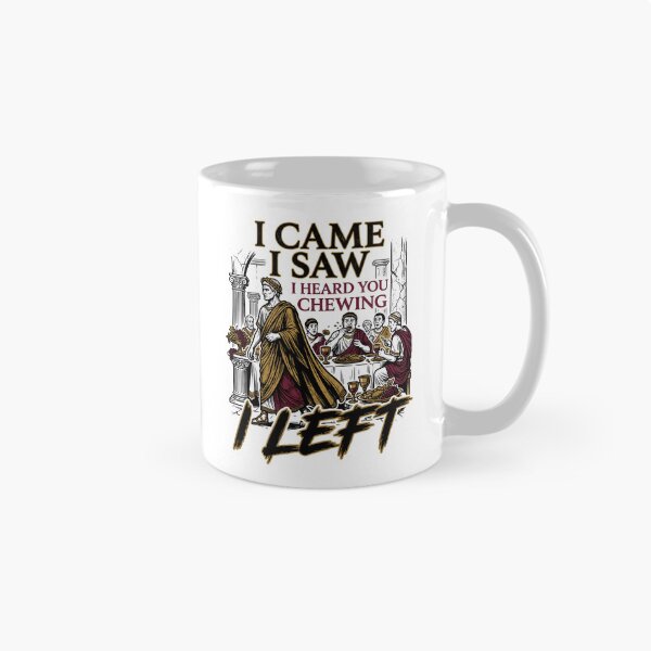 Item preview, I Came I Saw I Heard You Chewing I Left Funny Misophonia Retro Design designed and sold by get55shirt.