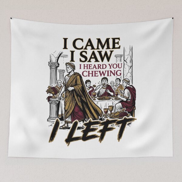 Item preview, I Came I Saw I Heard You Chewing I Left Funny Misophonia Retro Design designed and sold by get55shirt.