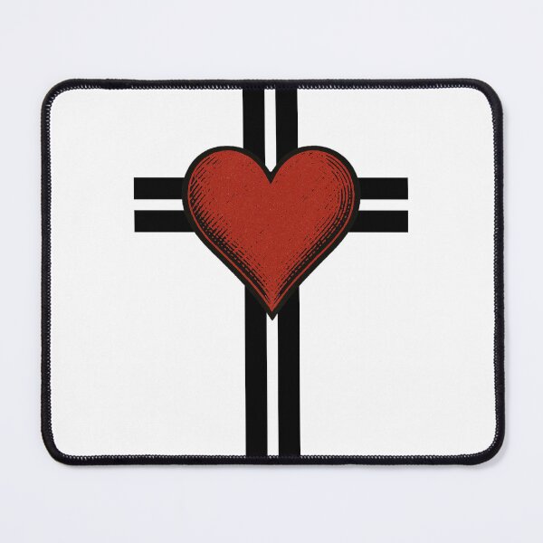 Item preview, Cross with heart designed and sold by AG Minimal Design.