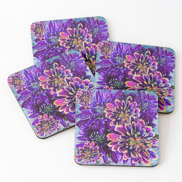 Item preview, Purple Chrysanthemums Background 1 designed and sold by nastiaart.