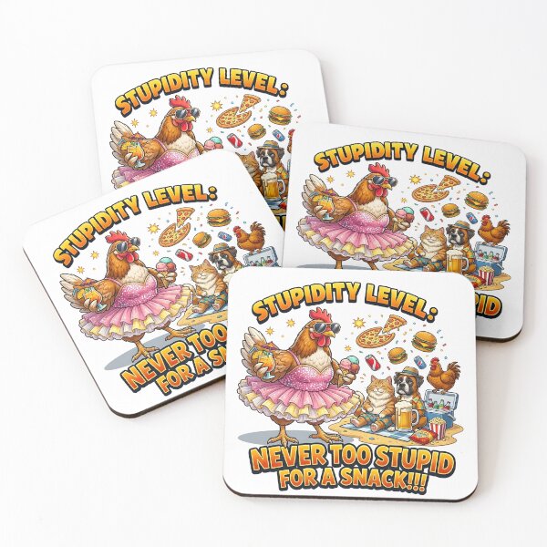 Item preview, Stupidity Level: Never Too Stupid For A Snack! designed and sold by infinitearte.