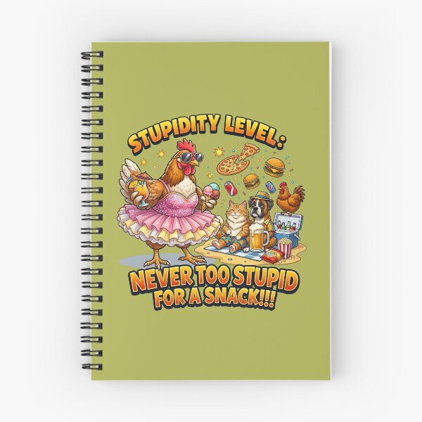 Item preview, Stupidity Level: Never Too Stupid For A Snack! designed and sold by infinitearte.